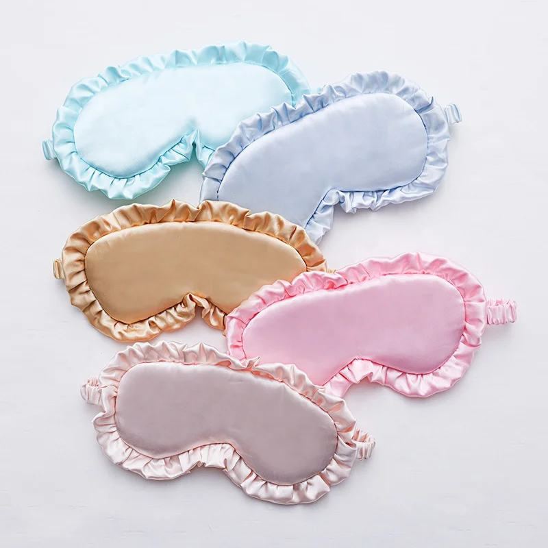 Lace imitation silk eye mask Sleep elastic eye mask
