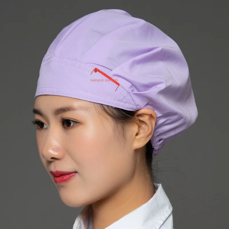 Unisex Anti-Oil Smoke Anti-Hair Kitchen Cap Breathable Chef Hat Adults Household Cooking Catering Workshop Dust-proof Casual