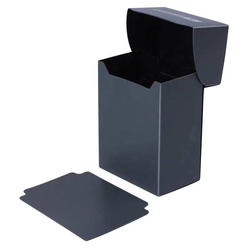 80+ Game Cards Plastic Deck Box Flip-open Design for Collectible Card Organizer in Bright Color trading card deck box