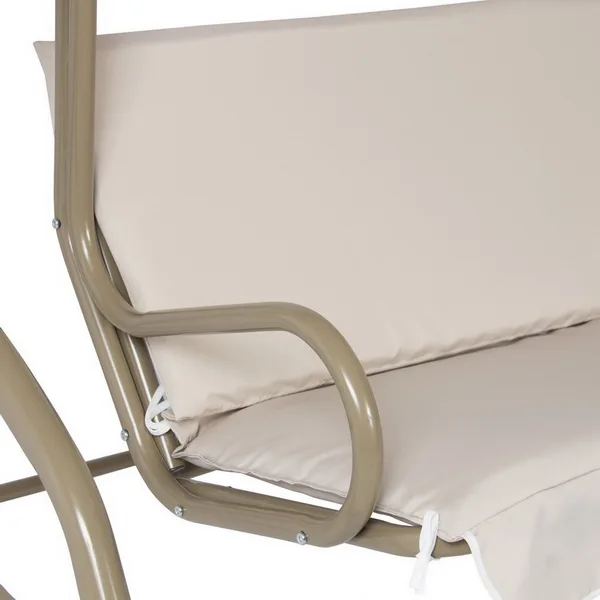 Для отдыха на открытом воздухе мебель для сада на 3 сидения, цена производителя металла кресло качели с навесом