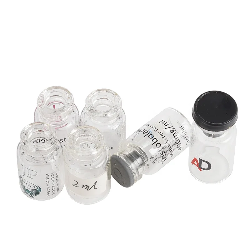 Custom Screen printing 0.5ml glass vial glass ampoule vials wholesale