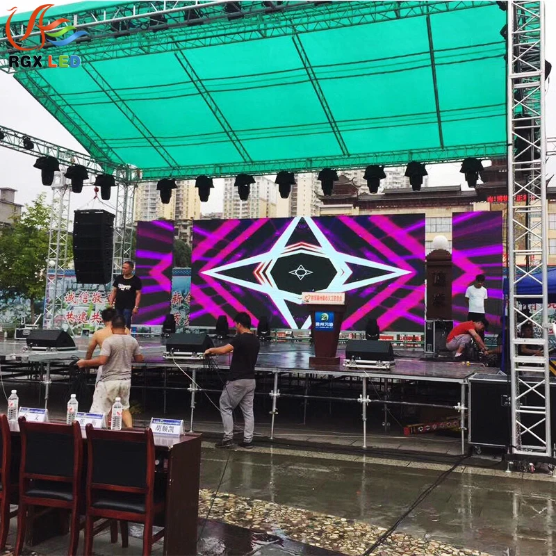 High Resolution LED Video Wall Panel Full Color Video LED Display Screen with  4x3 complete system plug and play