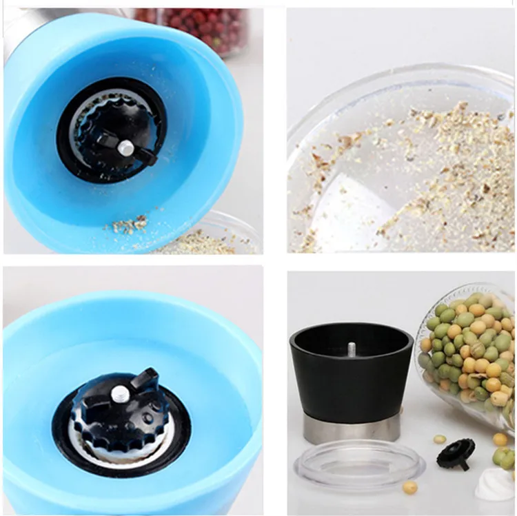 Kitchen Supplies Manual Glass Pepper Spice Grinder with ceramic grinding core