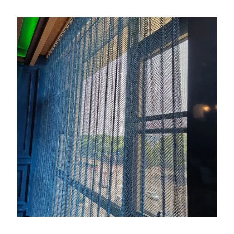 High Quality Fashionable Decorative Metal Woven Curtain Mesh/ Interior Aluminum Alloy Decorative Metal Curtain Mesh