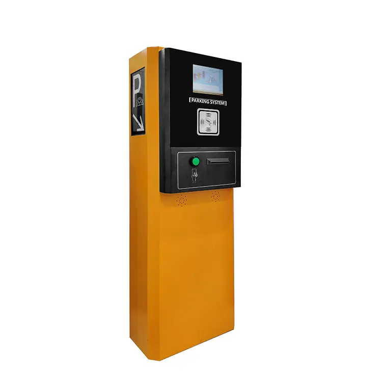 Entry and Exit RFID  card reader parking kiosk  ticket house for smart parking access control system