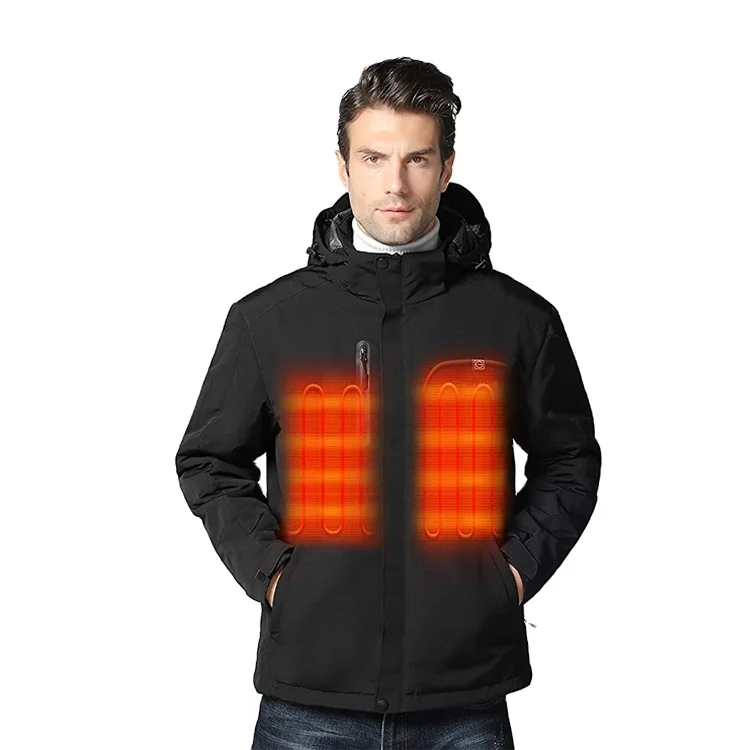 
Windproof Keeping Warm Electric Battery Heating Hooded Jackets With Usb  (1600173818051)