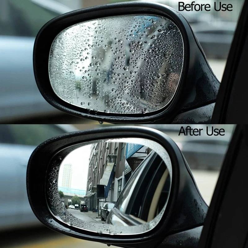 Hd Rear View Mirror Anti Rain Fog Film Waterproof And Anti-fogging Pelicular Car Screen Protector Sticker