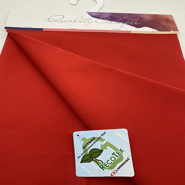 
Recycled dty 100% RPET Polyester Peach Skin 75D* 150D 