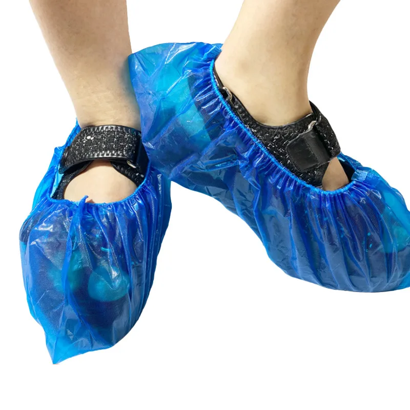Protective Non Slip Shoe Cover Rain Waterproof Pe Shoe Covers Hospital Shoes Plastic Cover
