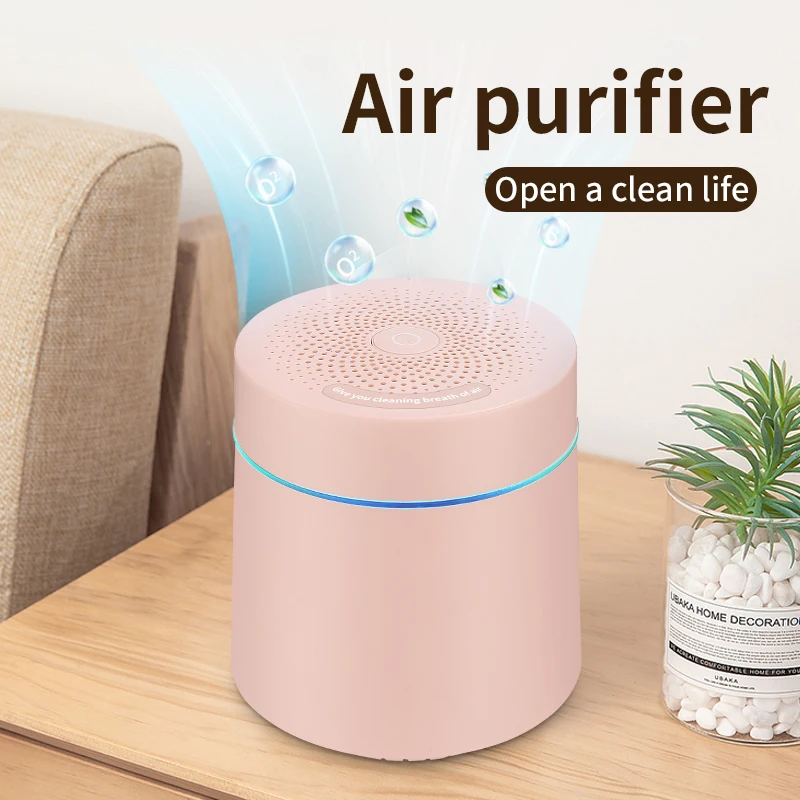 Filter airpurifier for Smoke Allergies Pets in Bedroom with Smart Air Quality Sensor Indicator Air Cleaners for Home Office