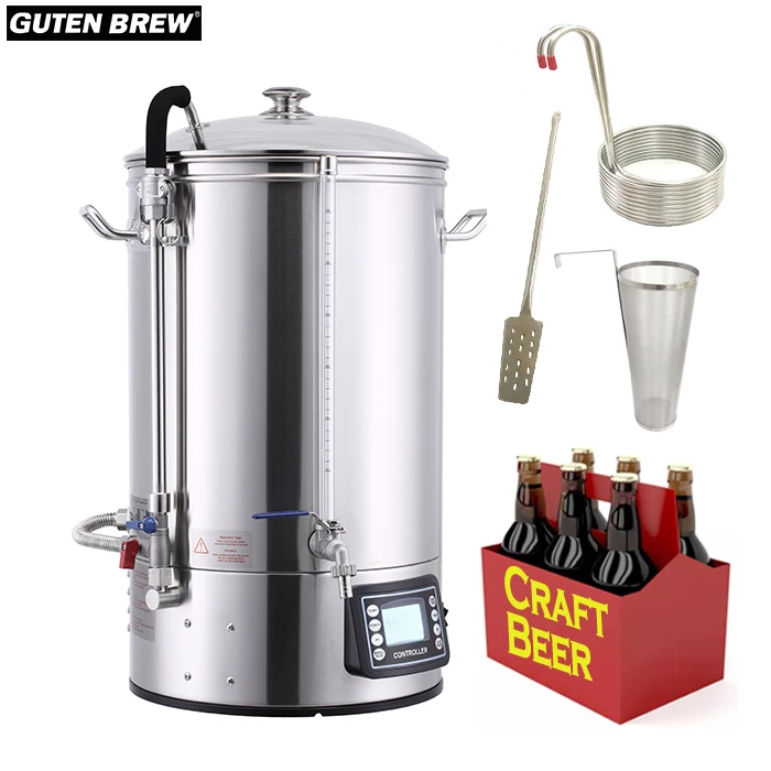 Guten 40L 50L 70L  Anti-burn beer Micro brewery/Stainless Steel 304 Home Craft Beer Brewing Equipment