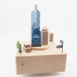 Hot Sale  Solid Wood Stock Carousel Horse Music Box