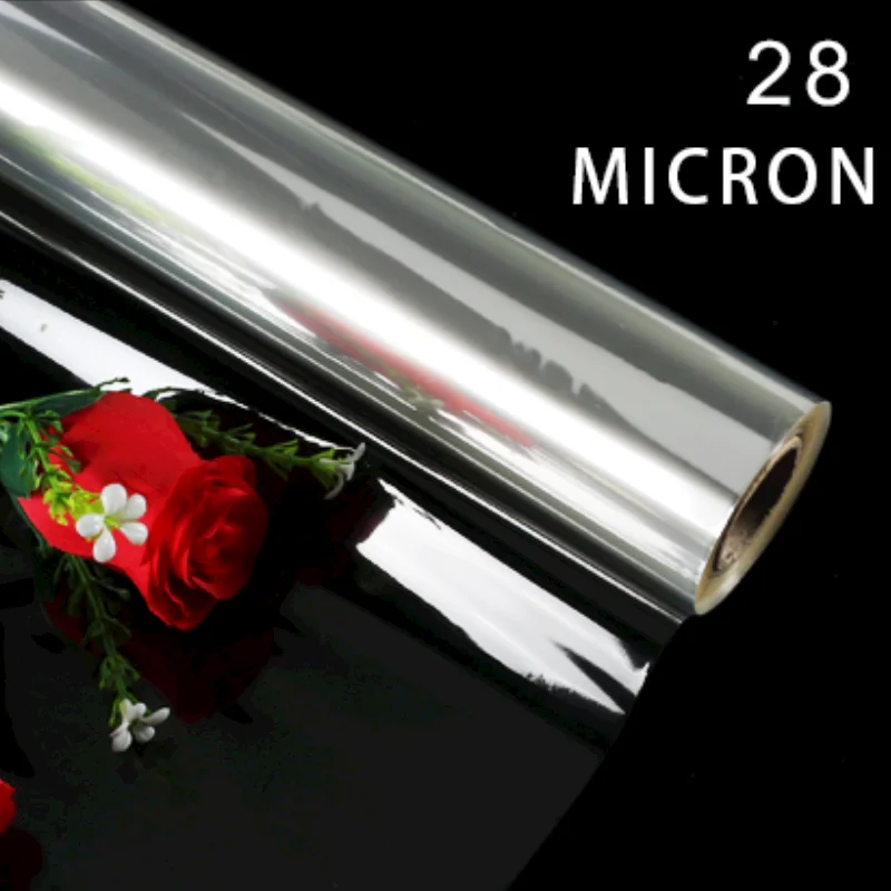 Florist Supplies Flower Transparent Waterproof  2.8C Cellophane Paper OPP Rolling Wrapper
