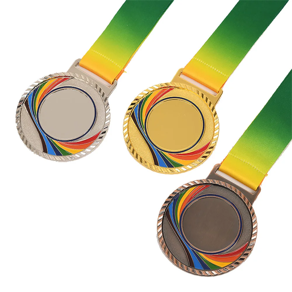 Blank Volleyball Pickleball  Medal America Laser Engraving Medal Metal Sports Medals to Customize