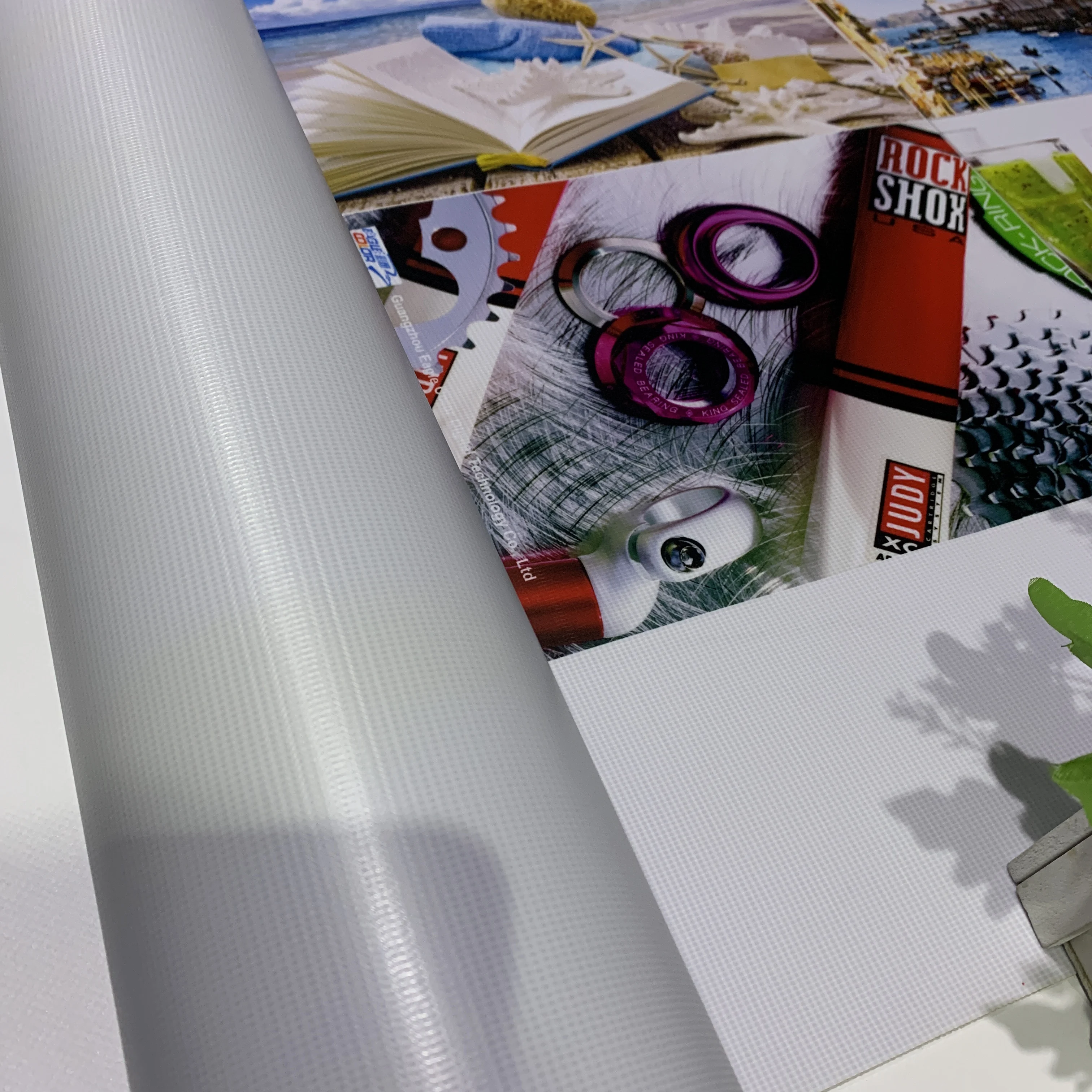 Digital Printing Bright printing colors Flex Banner Roll White 240gsm-680gsm Outdoor Advertising inkjet printing