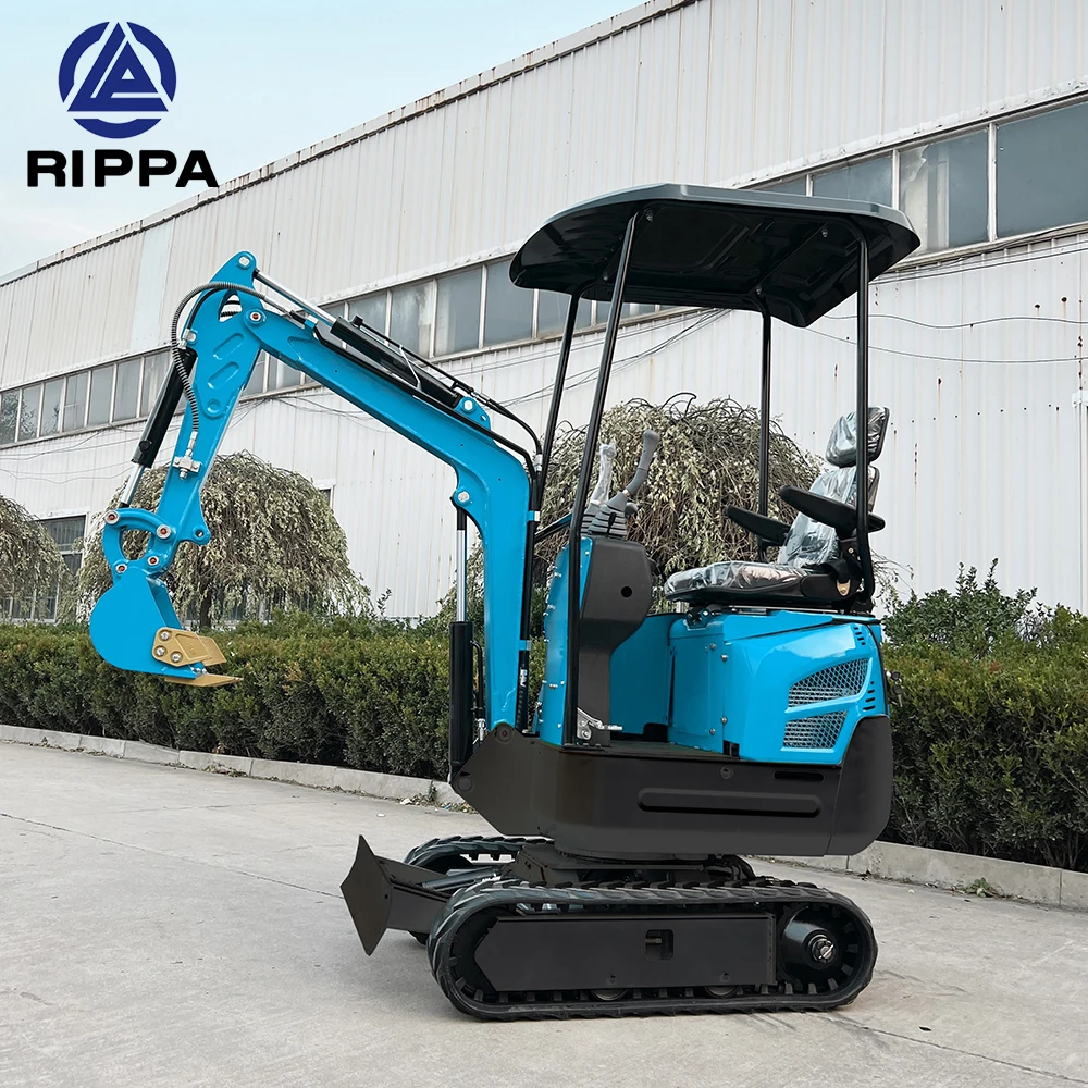 Мини-экскаватор Rippa на 1 2 тонн маленький экскаватор мини-экскаватор гидравлический микроэкскаватор