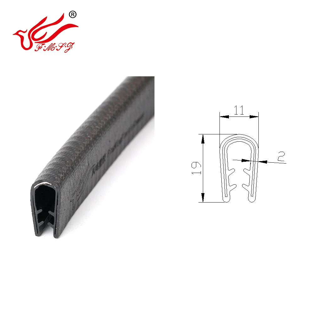 Lower Price EPDM/PVC Seal Strip Plastic Edge Trim U Shape red Large fit Edge Protector for Cars, Boats, Machinery, table