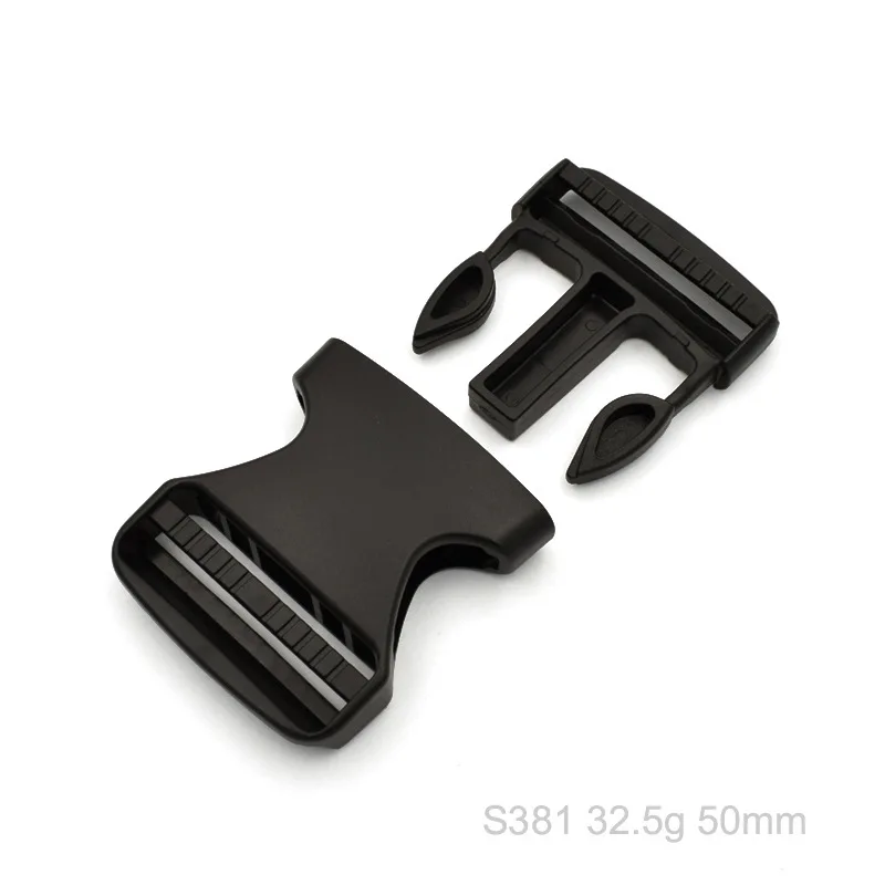 Quick side release double adjustable no pin buckle fourbutton buckle heavy plastic  belt backpack waist bag nylon webbing buckle