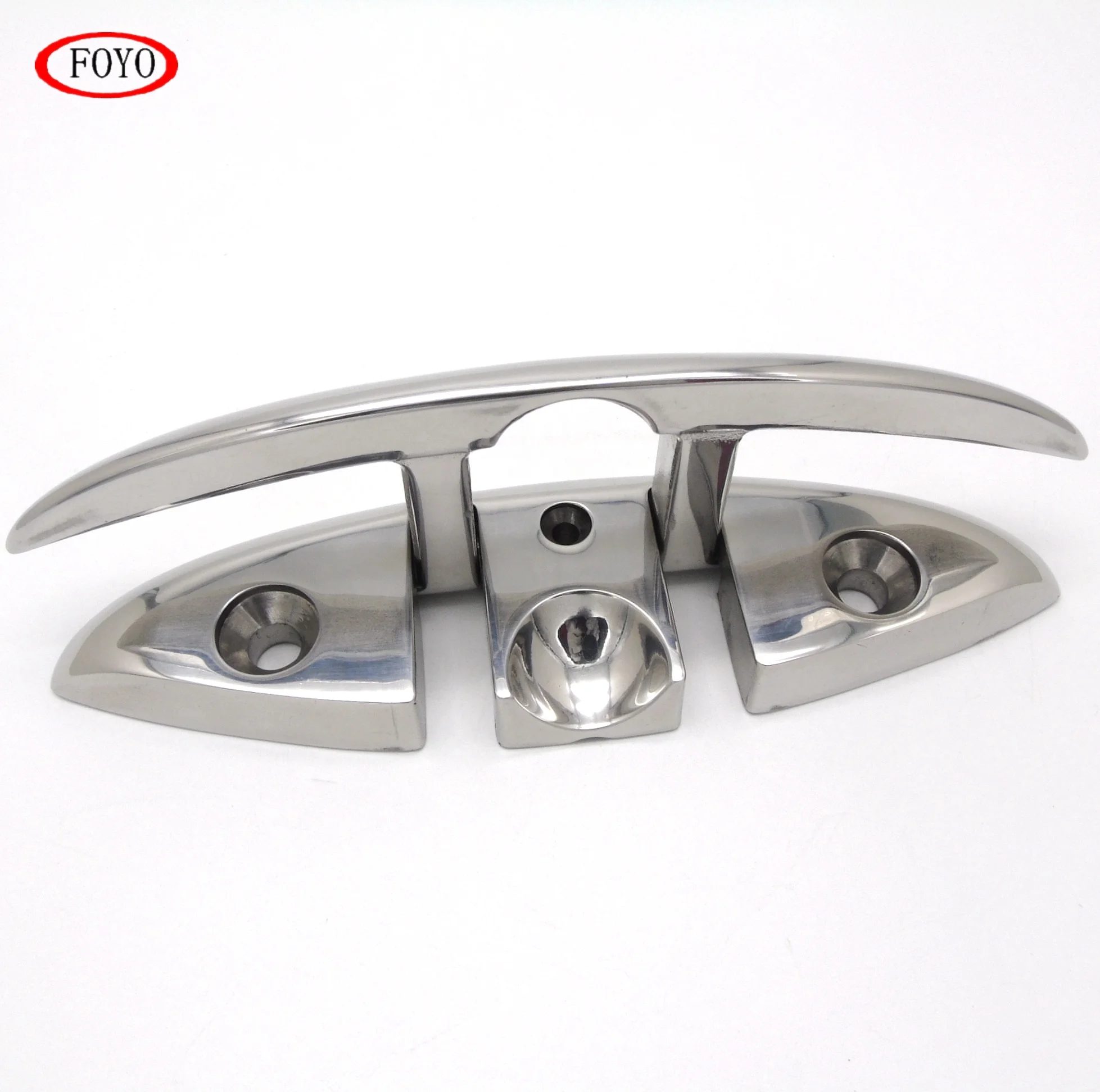 Foyo Brand hot sale boat cleat 6' 316 stainless steel marine pull up folding cleat for ship