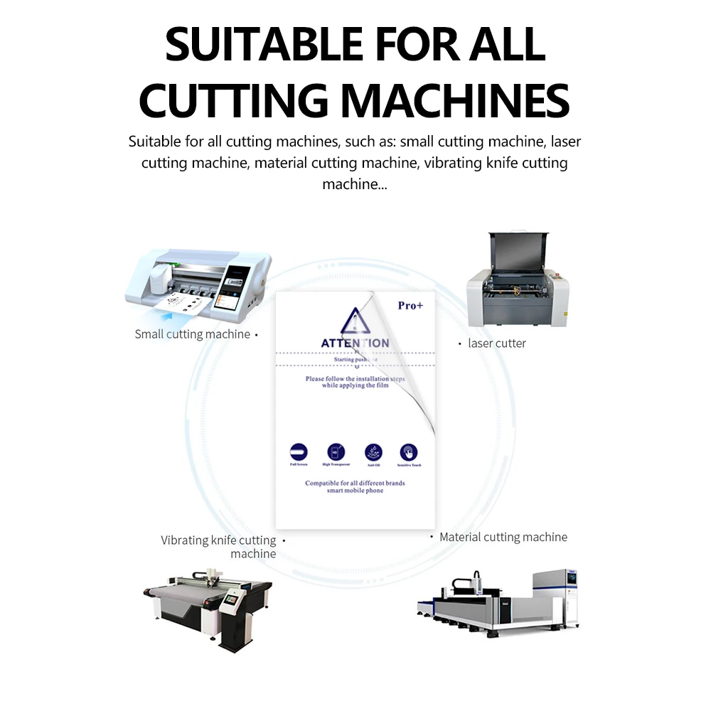 120*180mm TPU Hydrogel Film Anti Glare Anti Blue Light Anti Spy Privacy Film Clear Screen Protector A4 200x300mm Sheet Material