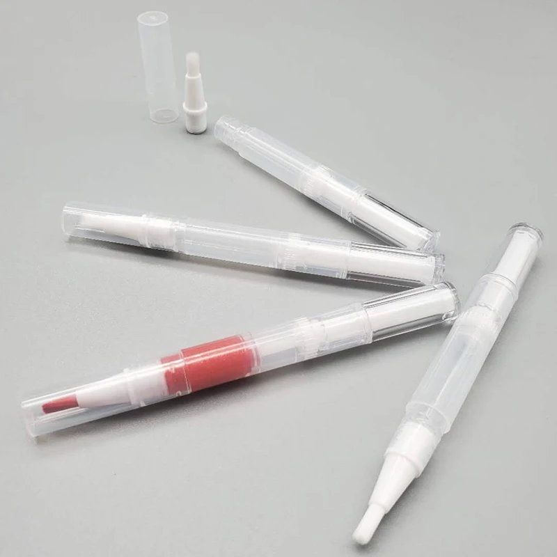 2ml empty aluminium plastic cuticle oil nail custom twist cosmetic pen with brush applicator