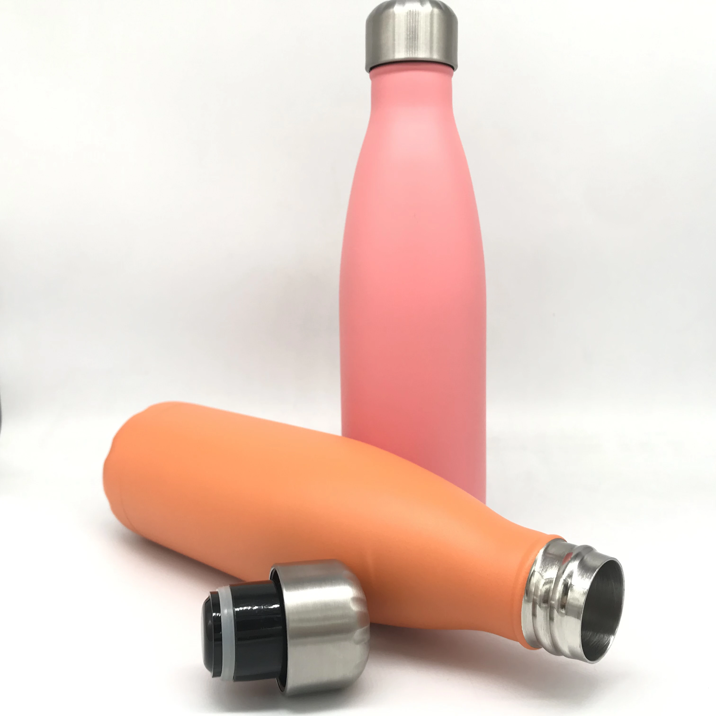 Candy Color Series OEM 500ml Double Stainless Steel Vacuum Sport Leak-Proof Bottle Cola Shape Water Bottle