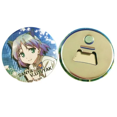 Promotional gift custom made pattern Fridge Magnet beer Bottle Opener