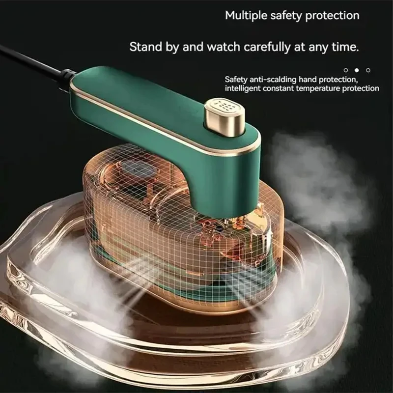 Mini Rotating Steam Iron Handheld Wet and Dry Double Hot Generator Portable Garment Steamer Home Travelling Hanging Ironin