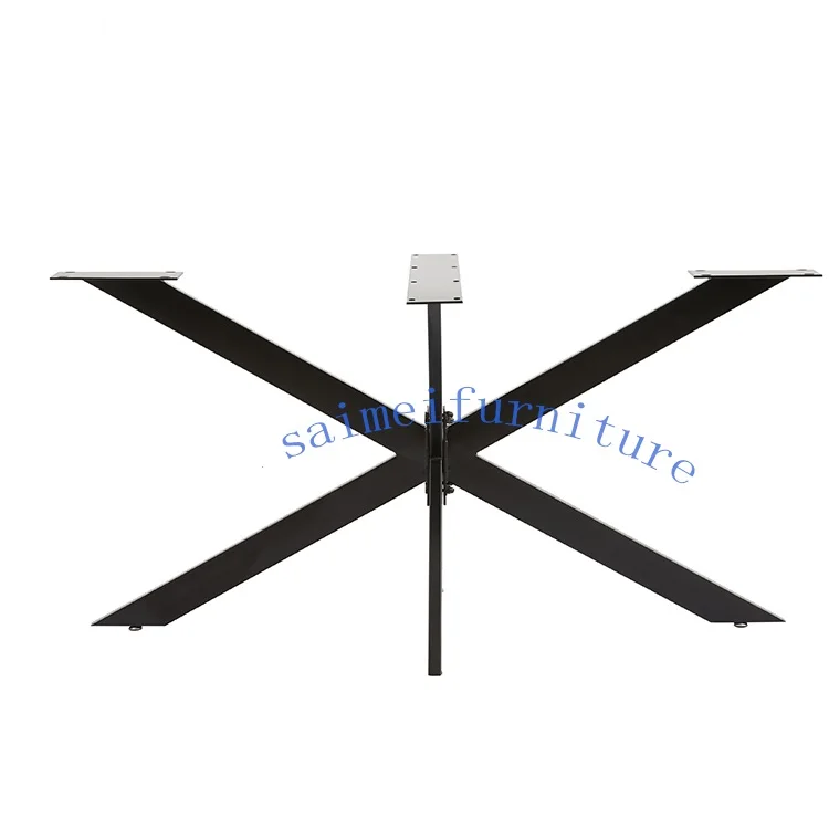 Modern Contemporary Metal Adjust Foot Leg OEM  Steel Tube Furniture Black Spider Table Leg for dining table coffee table!
