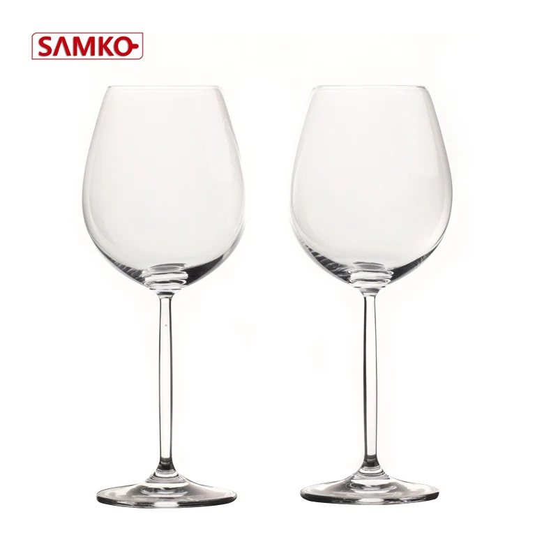 
650ml amazon top Wedding Glassware wine cup high quality glass water goblet size wine glass 
