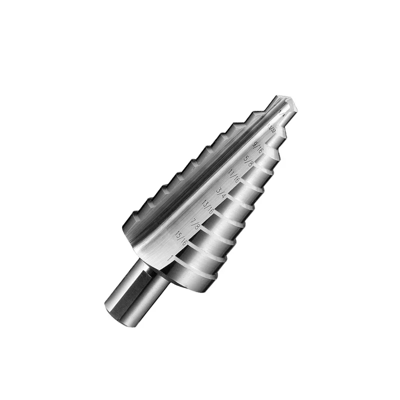 CHTOOLS HSS Spiral Flute Step Drill Bit M35 Steel and Carbide with Carbide Tip for Plastic Masonry Well Drilling Glass Boxed