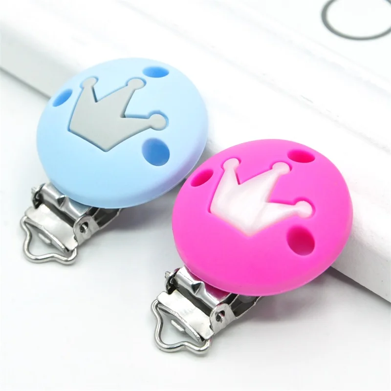 
Zhongshan Factory Baby Teether Gift Soft Silicon Customized Pacifier Clip 