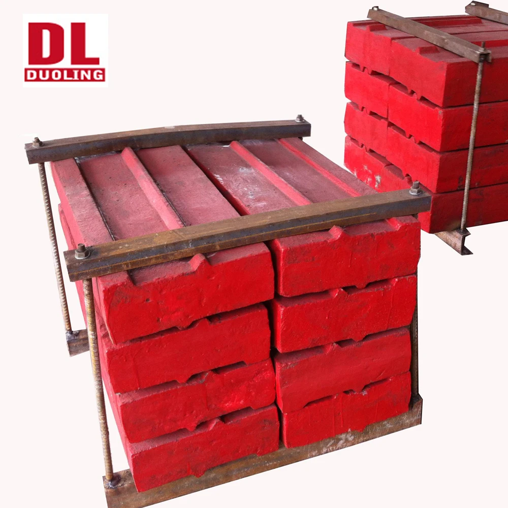 PF 1214 1315 Impact crusher blow bars casting spares parts in Mining Machinery