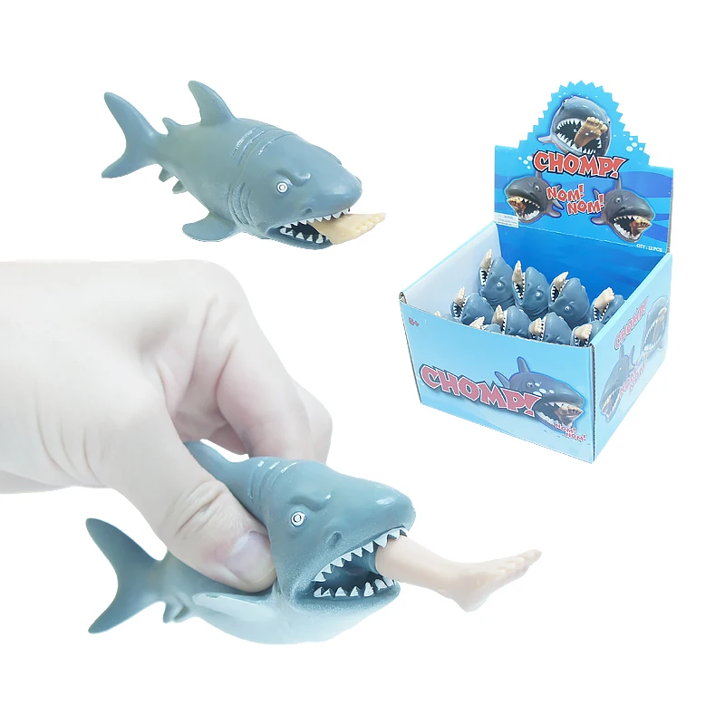 Creative Biting Leg Shark Toy Fidget Toys Adult Antistress Squeeze Stress Relief Funny Toy Gift