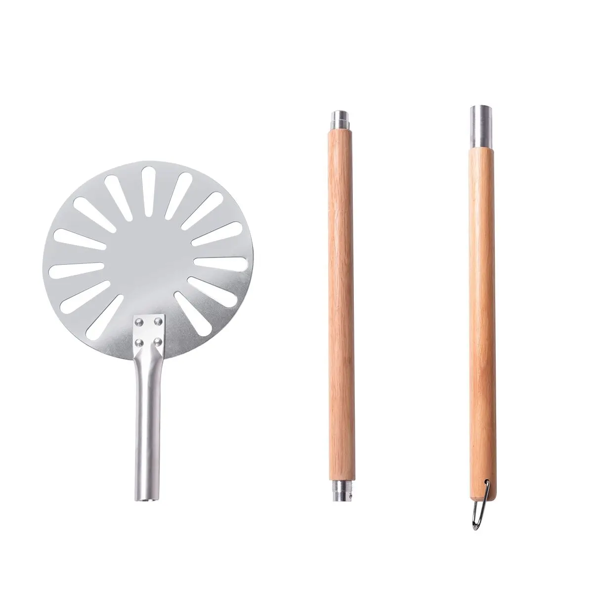 9 inches Pizza peel with detachable long handle perforated for pizza baking