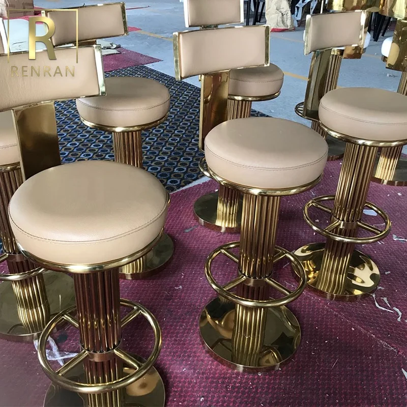 Popular Design Commercial Furniture Stainless Steel Metal Gold bar