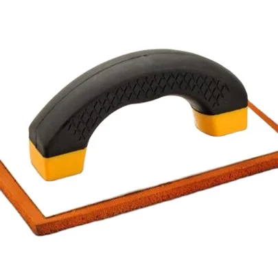 hot sale rubber form float troewl with double color TPR handle