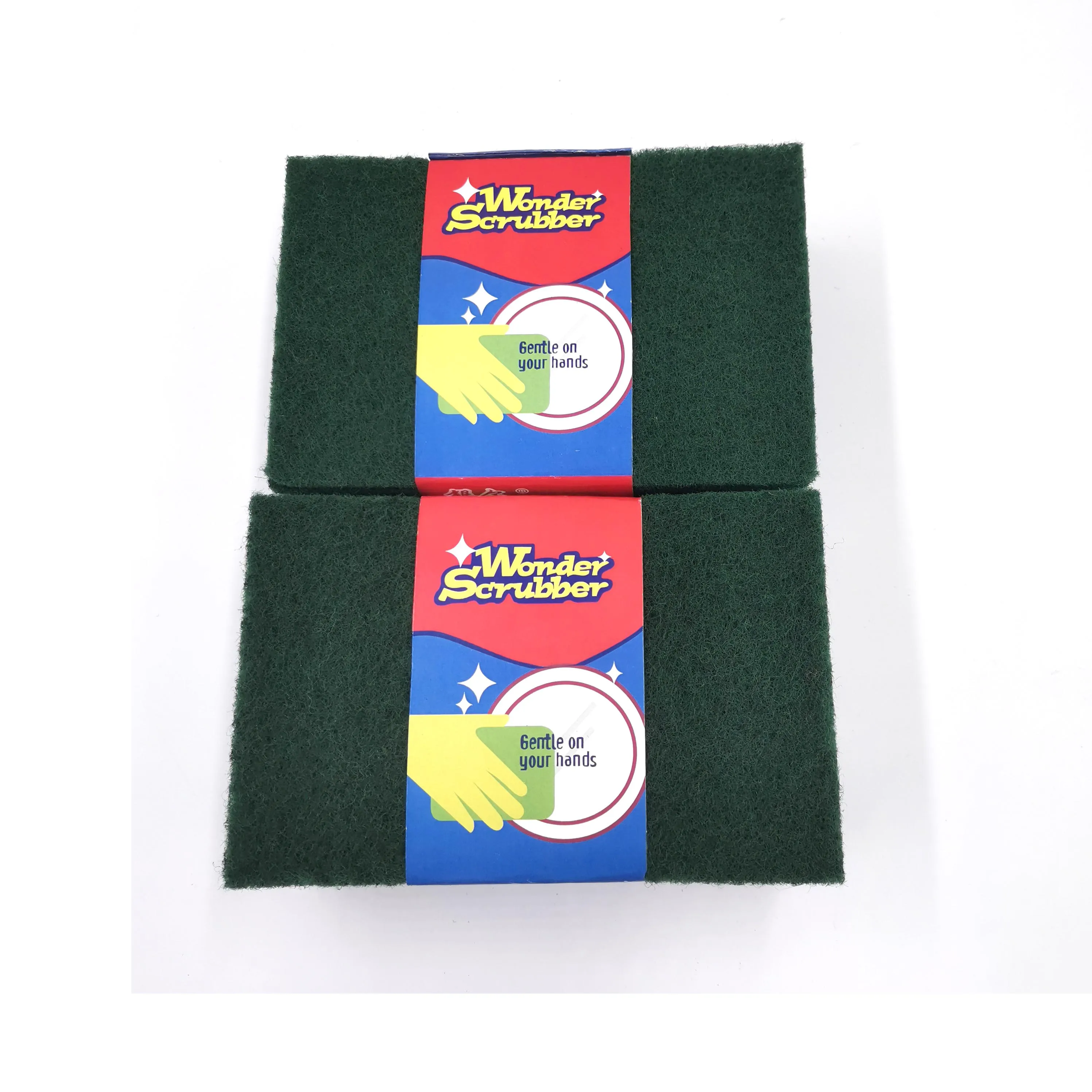  Sponge Scouring Pad Kitchen Factory Direct Supply Green 15*10*0.5 200 Sets YINER