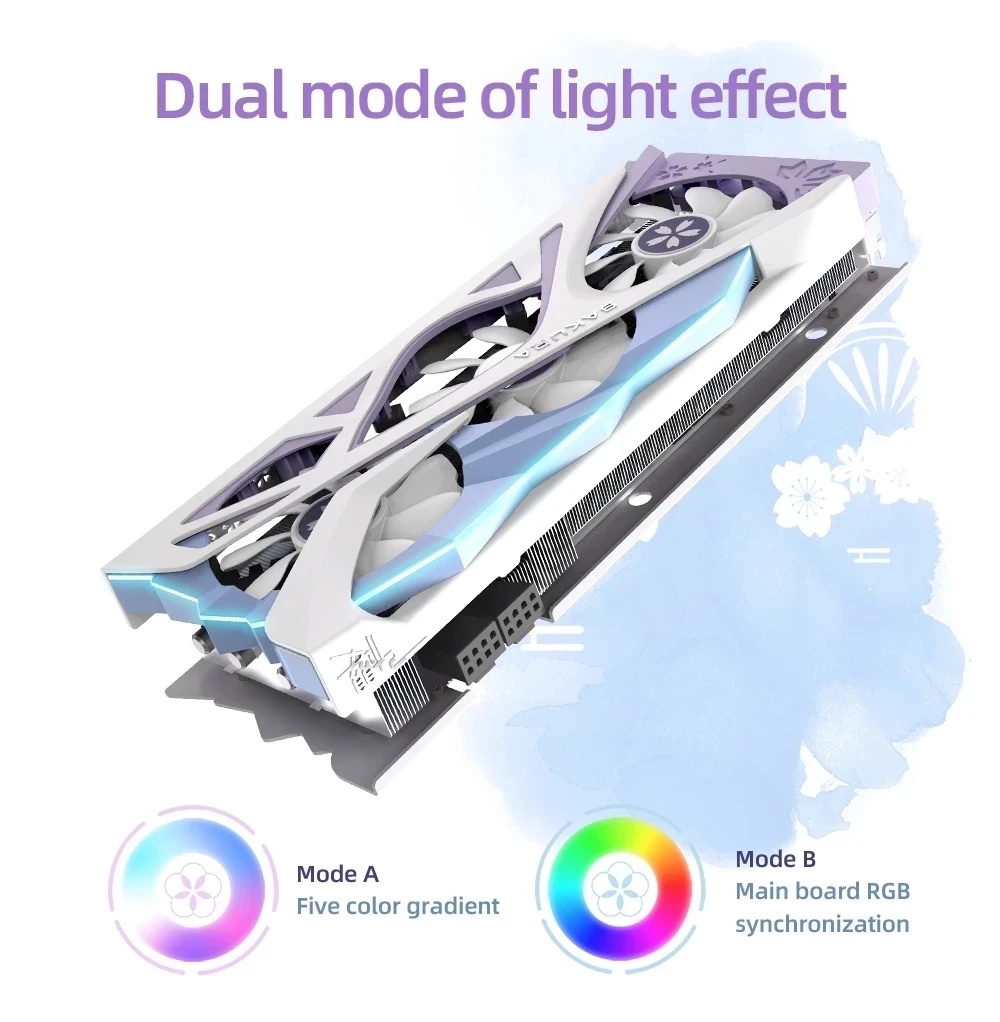 Yeston RX6800XT 16G D6 Graphic Card 7nm 2065-2310MHz 16G/256bit/GDDR6 PCI-Express 4.0 2*DP Compatible RX 6800 XT Video Card