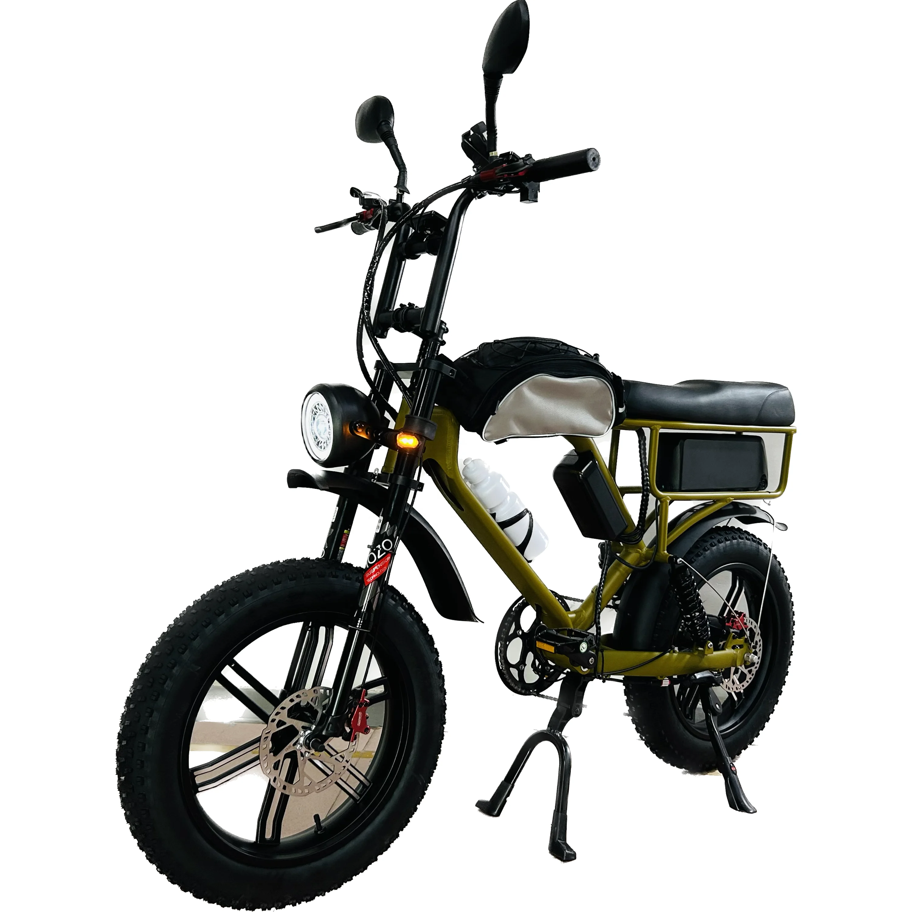 Stab Proofed Fat Tire 52V Electric Bike Bafang Motor 750W Integrated wheel Strong Suspension Hydraulic Brake  City bike electric