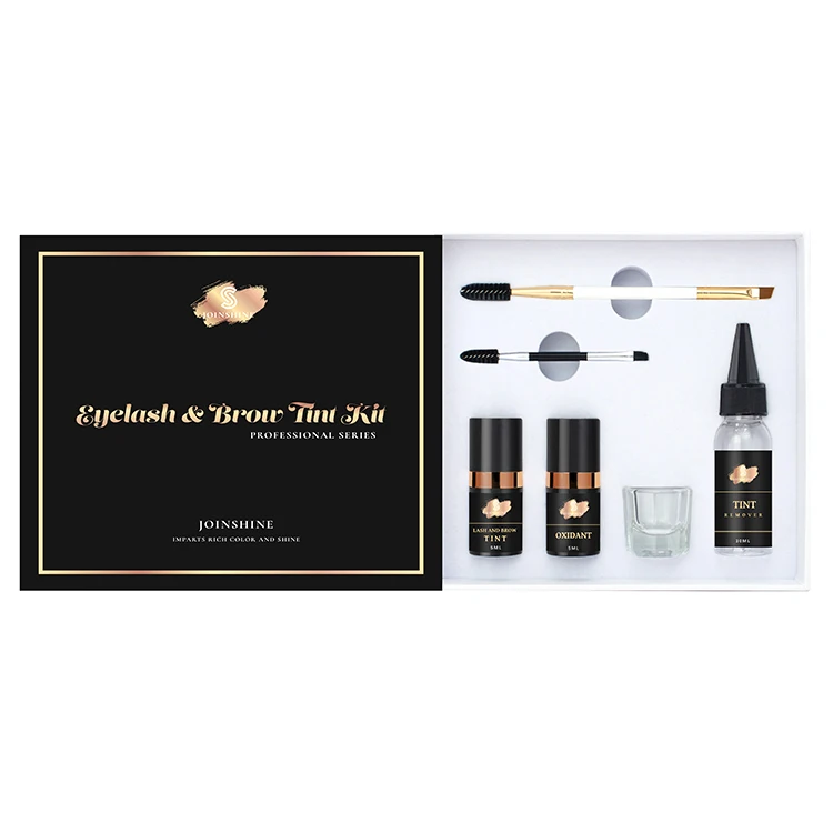 Professional Semi Permanent Vegan Tint Henna Brows Kit Eyebrow Tint Tattoo Private Label Henna Eyebrow Set