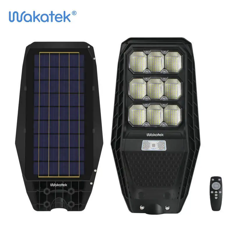 Wakatek Ip65 66 на открытом воздухе все в одном уличный фонарь солнечных батареях 100w встраиваемый светодиодный светильник