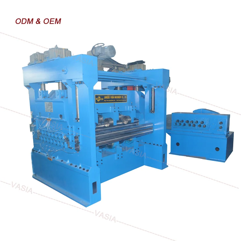 Metal sheet straightening leveler machine