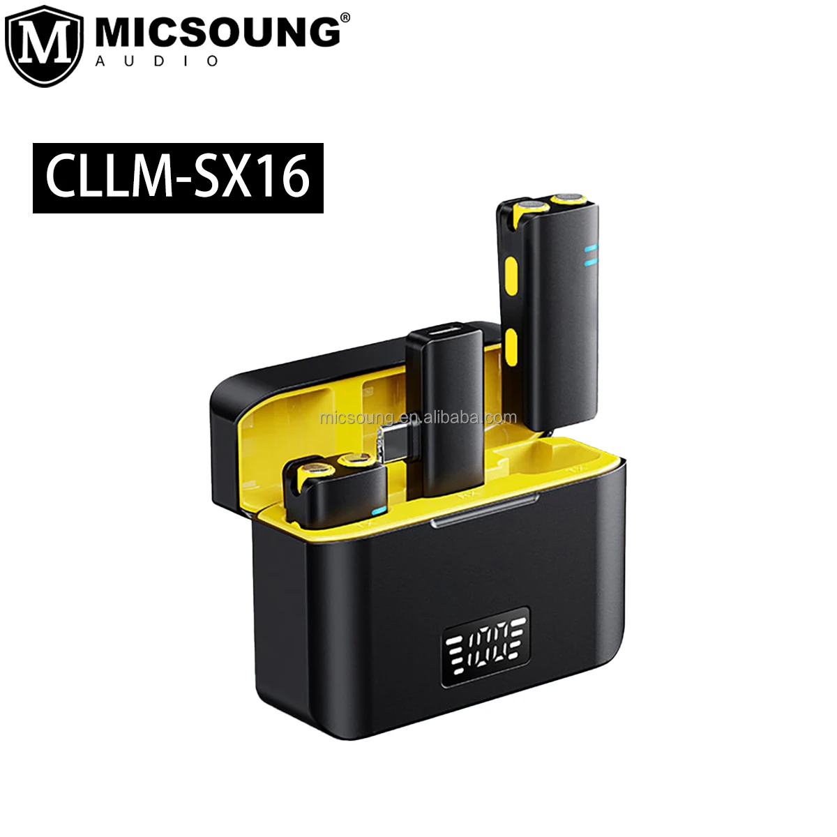 CLLM-SX16 Professional Level Dual Mini Lavalier Microphone Live Radio Noise Reduction Ultra Clear Sound Reception Plug and Play
