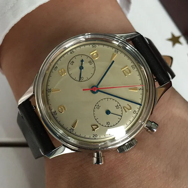 Seagull ST19 Men Watches Mechanical Automatic Mechanical Wrist Watch Automatic Stainless Steel 2020 Leather Band Round 5mm 5ATM