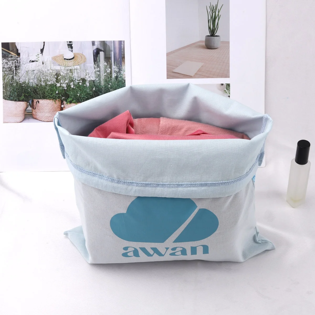 ODM Factory New Design Cotton Linen Drawstring Shopping Clothes Bag For Handbag Reusable Muslin Gift Packing Dust Pouch