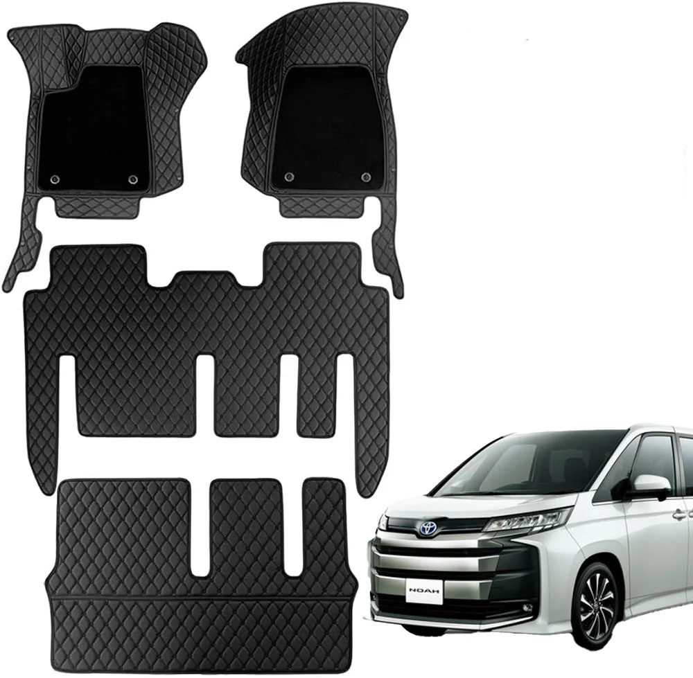 Toyota Voxy 3D Роскошные Индивидуальные Водонепроницаемые кожаные Коврики для автомобиля Универсальные полные наборы