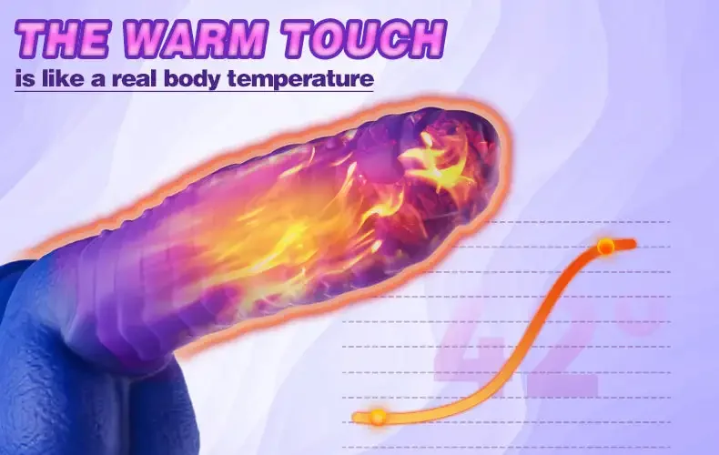 Color-changing Dildos Intelligent Heating Dildo Penis Thrusting Vibrating Cock Sex Toys for Women Female Vaginal Anal Vibrators
