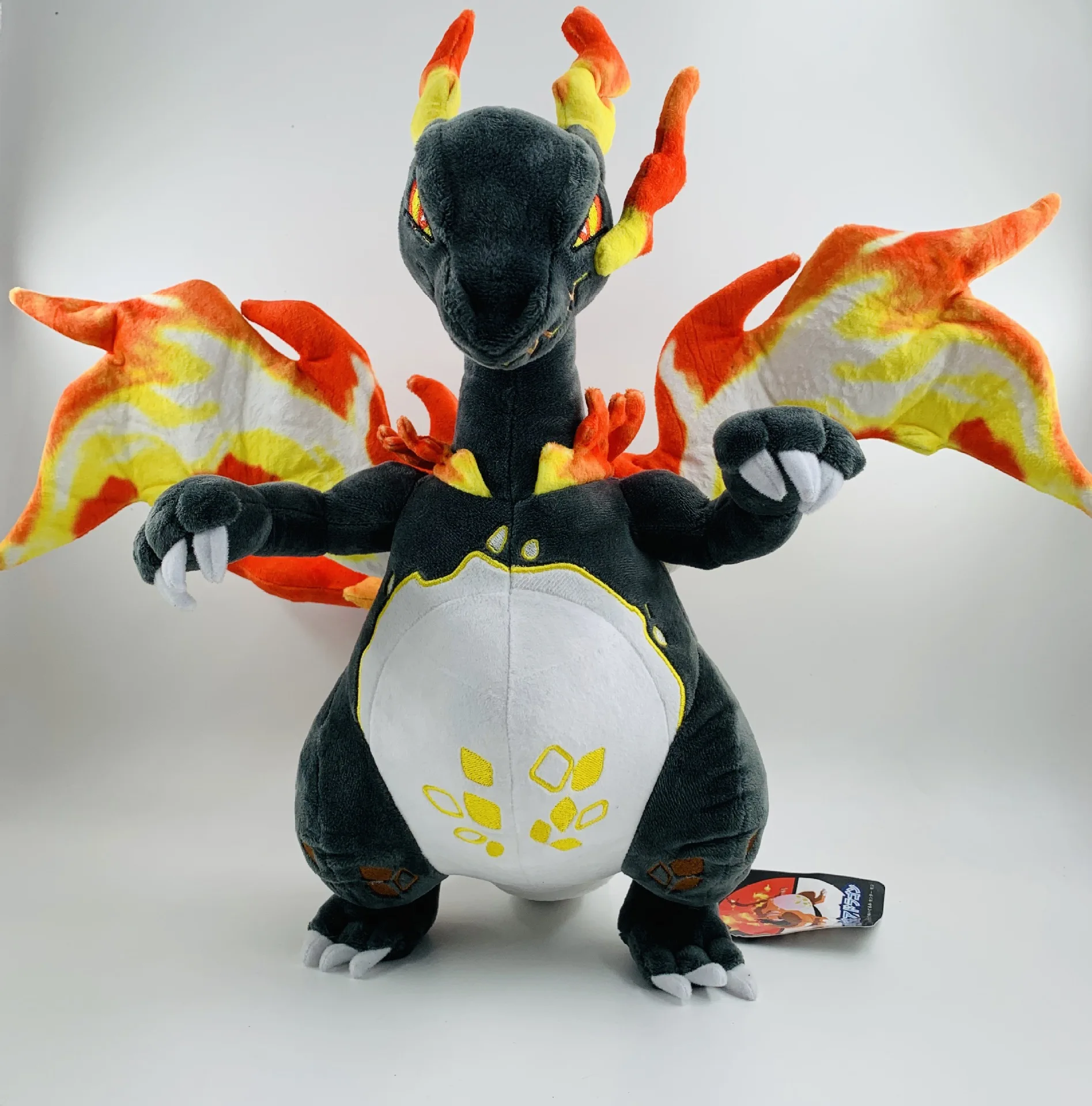 Pokemoned Plush Shiny Charizard Plush Toys Pokemoned X Y Fire Dragon Movies Posket Monster Pikachu Stuffed Toy for Kids Gift