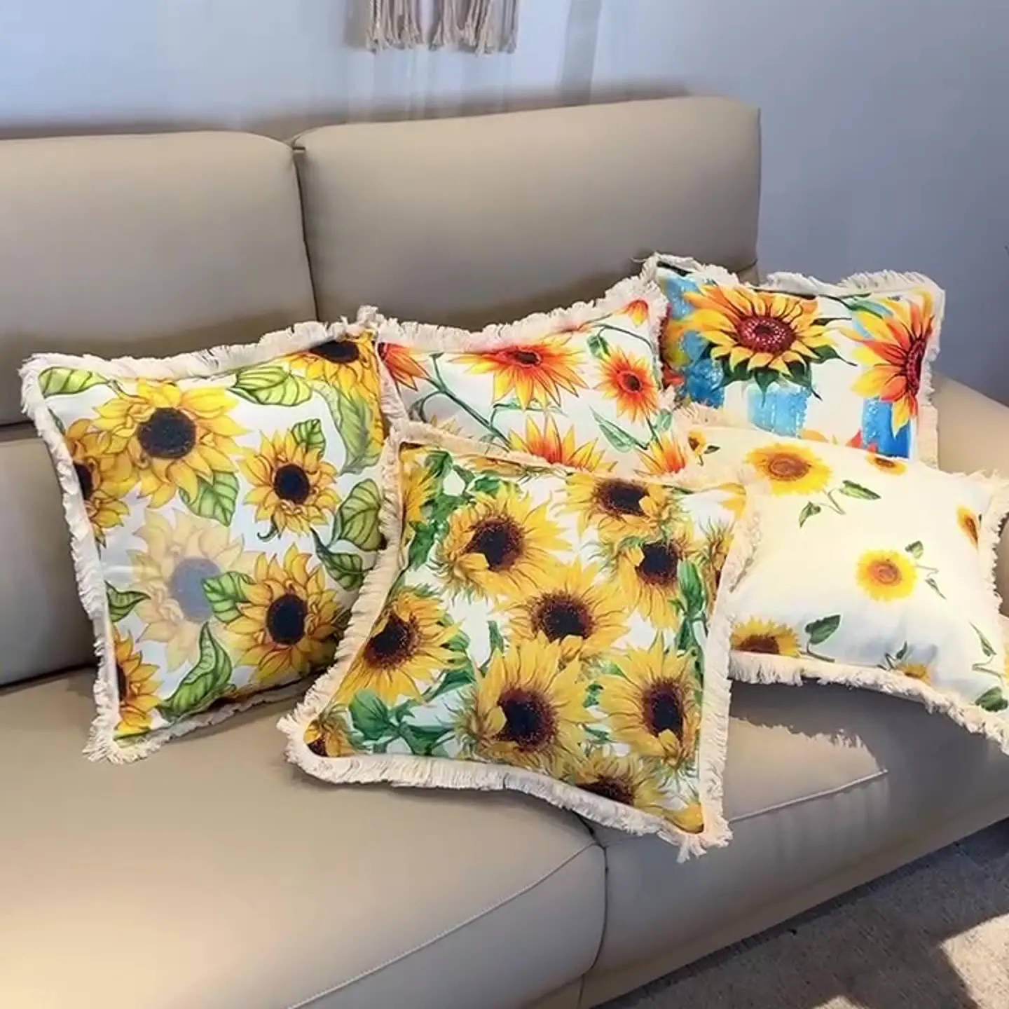 Подсолнух льняная наволочка с принтом домашняя спальня прикроватная мягкая сумка подушка для дома диван